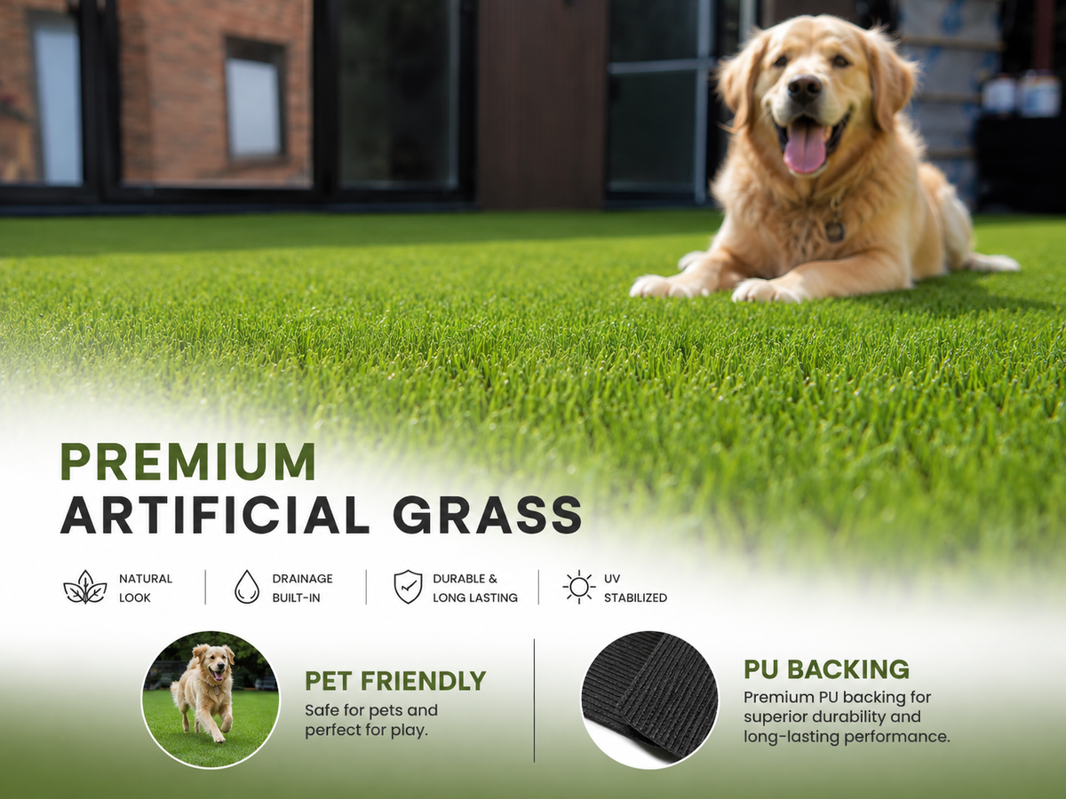 Perspective 30mm Pet PU Artificial Grass