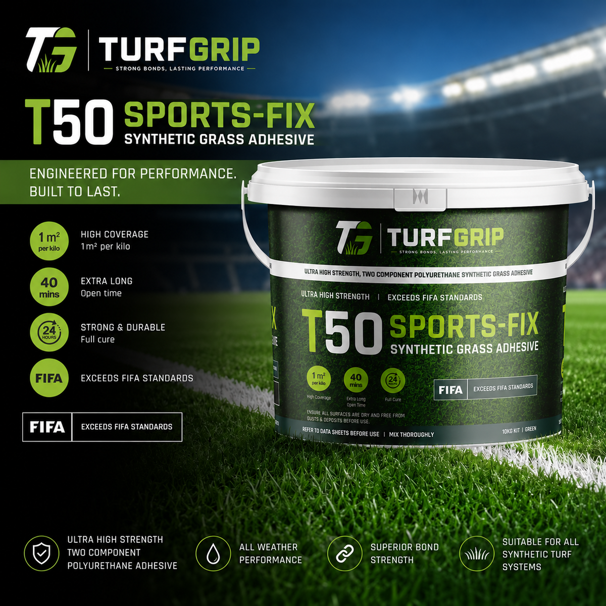 T50 Sports-Fix Two-Component Adhesive