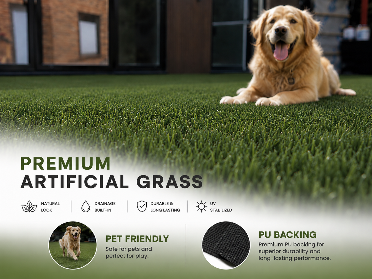 Tranquil 35mm Pet PU Artificial Grass